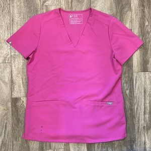 Figs Small Pink Scrub Top, SM